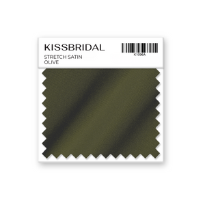 Olive Stretch Satin Swatch