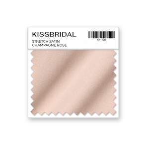 Champagne Rose Stretch Satin Swatch