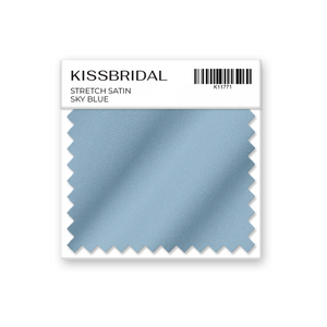 Sky Blue Stretch Satin Swatch