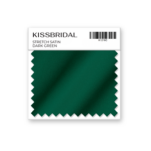 Dark Green Stretch Satin Swatch
