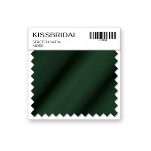 Moss Stretch Satin Swatch