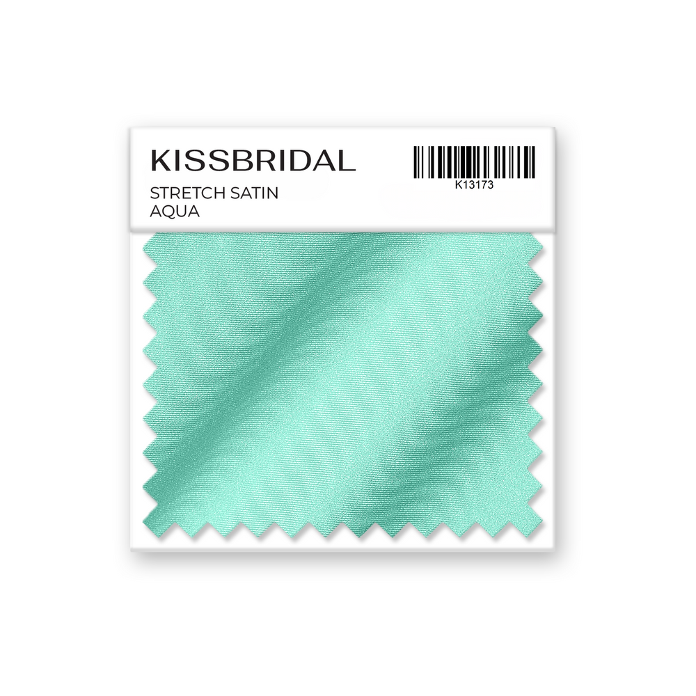 Aqua Stretch Satin Swatch