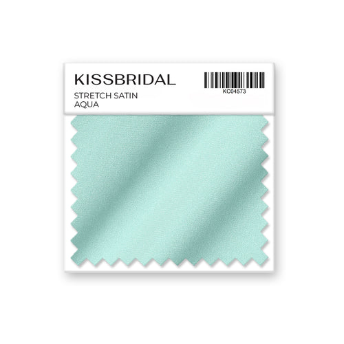 Aqua Stretch Satin Swatch