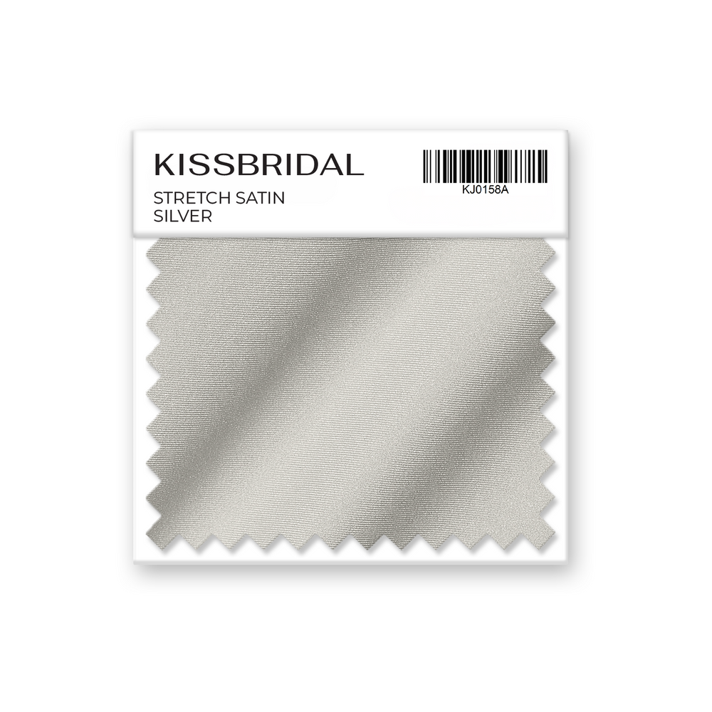 Sliver Stretch Satin Swatch