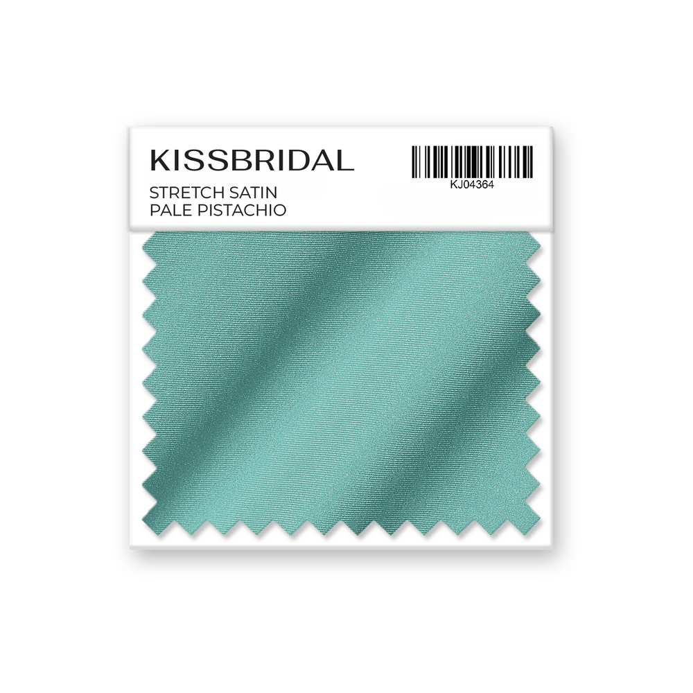 Pale Pistachio Stretch Satin Swatch