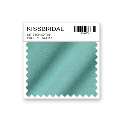 Pale Pistachio Stretch Satin Swatch