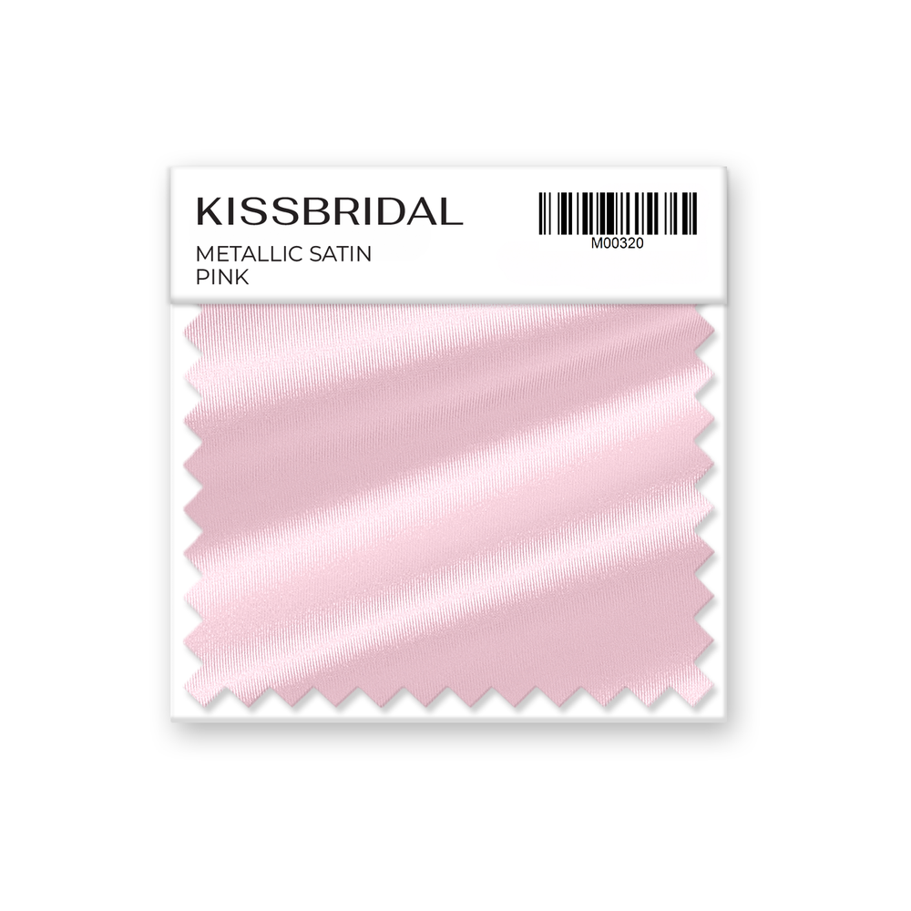 Pink Metallic Satin Swatch