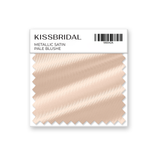 Pale Blush Metallic Satin Swatch