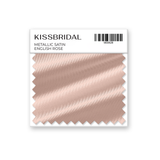 English Rose Metallic Satin Swatch