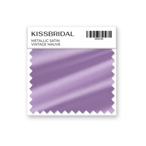 Vintage Mauve Metallic Satin Swatch