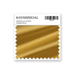 Marigold Metallic Satin Swatch
