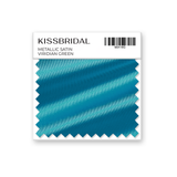 Viridian Green Metallic Satin Swatch