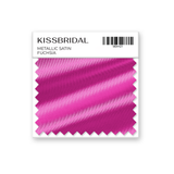 Fuchsia Metallic Satin Swatch