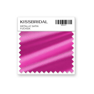 Fuchsia Metallic Satin Swatch