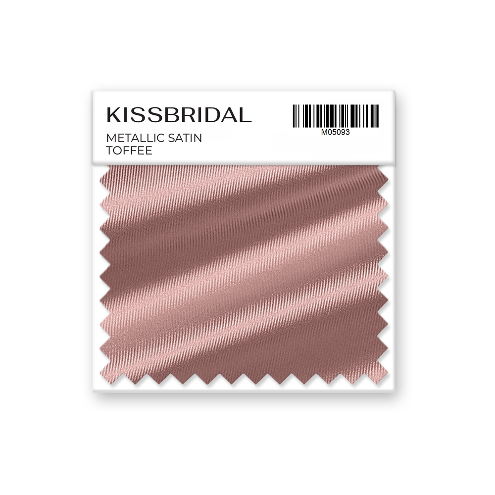 Toffee Metallic Satin Swatch