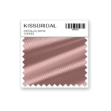 Toffee Metallic Satin Swatch