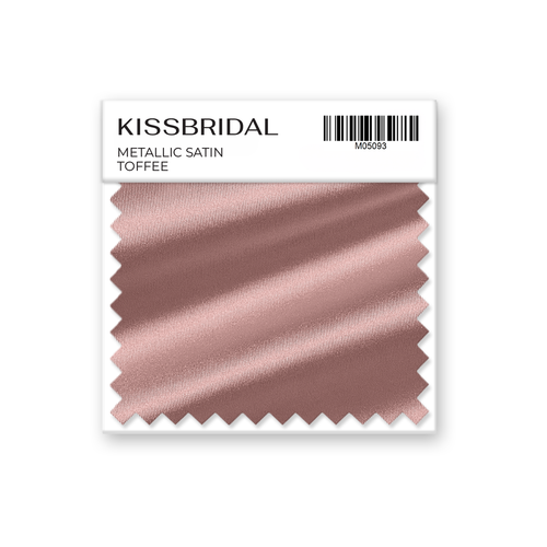 Toffee Metallic Satin Swatch