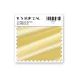 Buttercup Metallic Satin Swatch