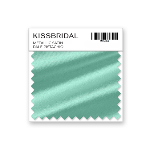 Pale Pistachio Metallic Satin Swatch