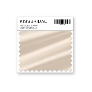 Buttercream Metallic Satin Swatch