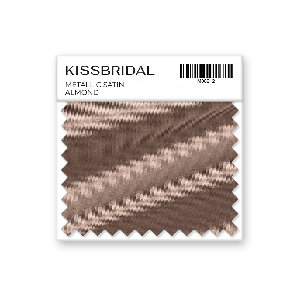 Almond Metallic Satin Swatch