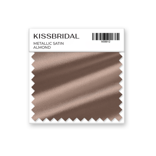 Almond Metallic Satin Swatch