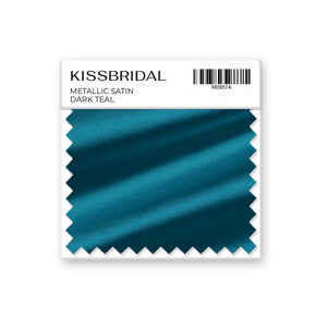 Dark Teal Metallic Satin Swatch