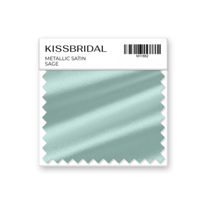 Sage Metallic Satin Swatch