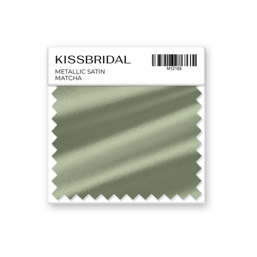 Matcha Metallic Satin Swatch