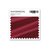 Berry Metallic Satin Swatch