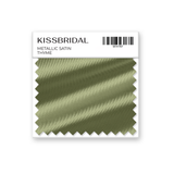 Thyme Metallic Satin Swatch