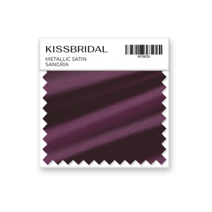 Sangria Metallic Satin Swatch