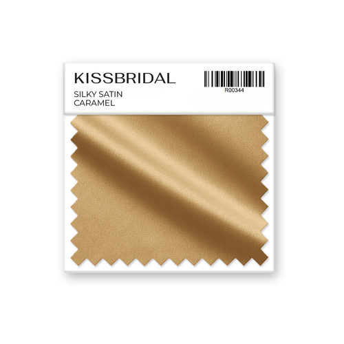 Caramel Silky Satin Swatch