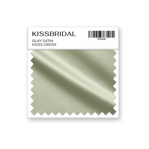 Moss Green Silky Satin Swatch