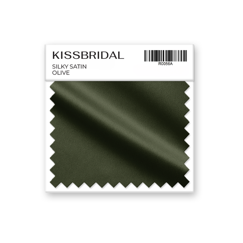 Olive Silky Satin Swatch