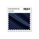 Dark Navy Silky Satin Swatch