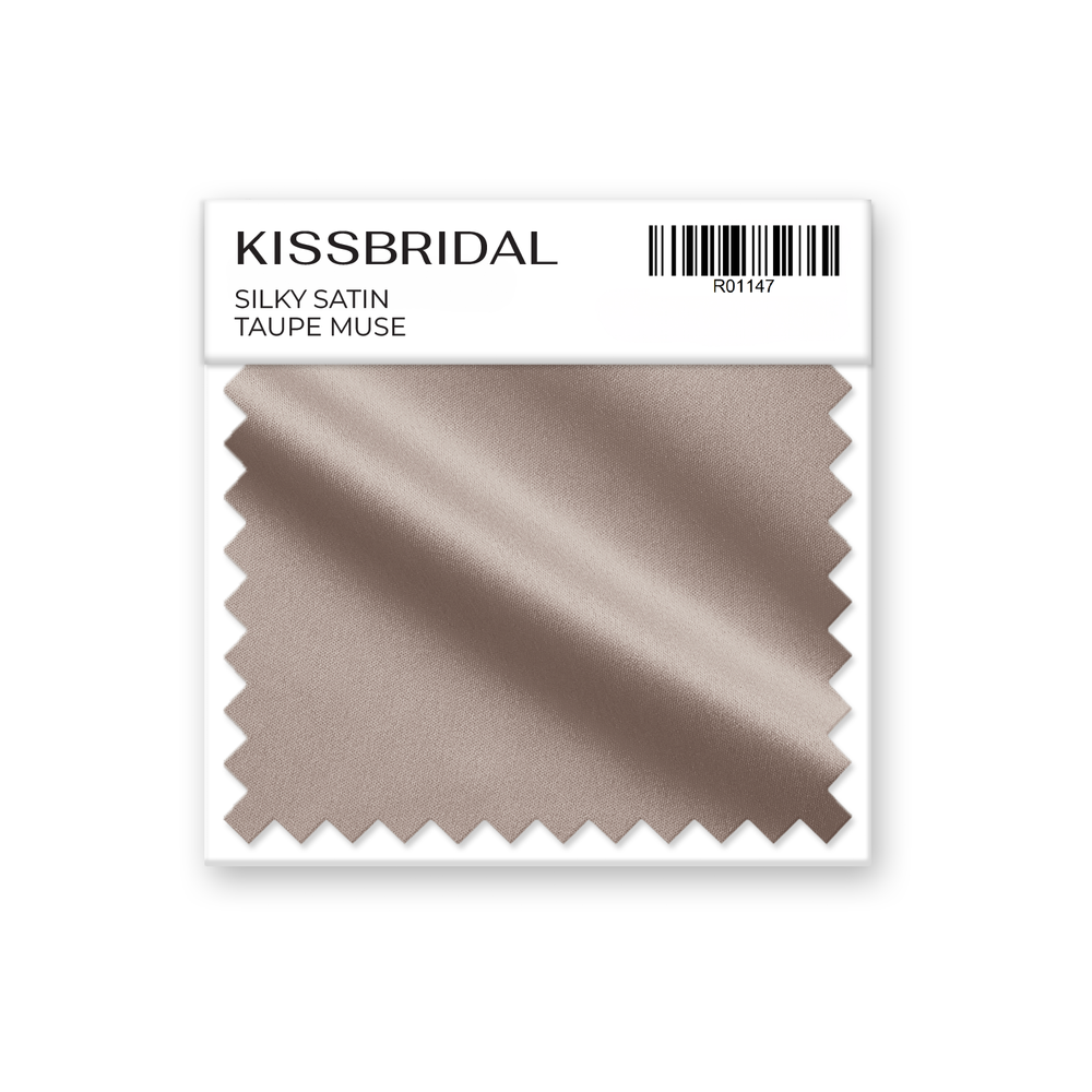 Taupe Muse Silky Satin Swatch