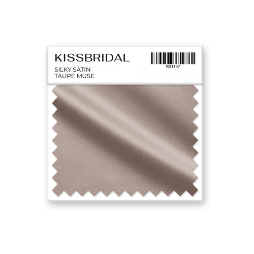 Taupe Muse Silky Satin Swatch
