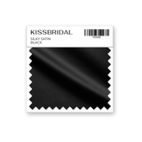 Black Silky Satin Swatch