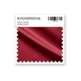 Burgundy Silky Satin Swatch