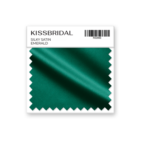 Emerald Silky Satin Swatch