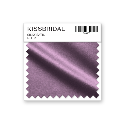 Plum Silky Satin Swatch