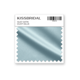 Dusty Blue Silky Satin Swatch