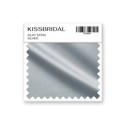 Silver Silky Satin Swatch