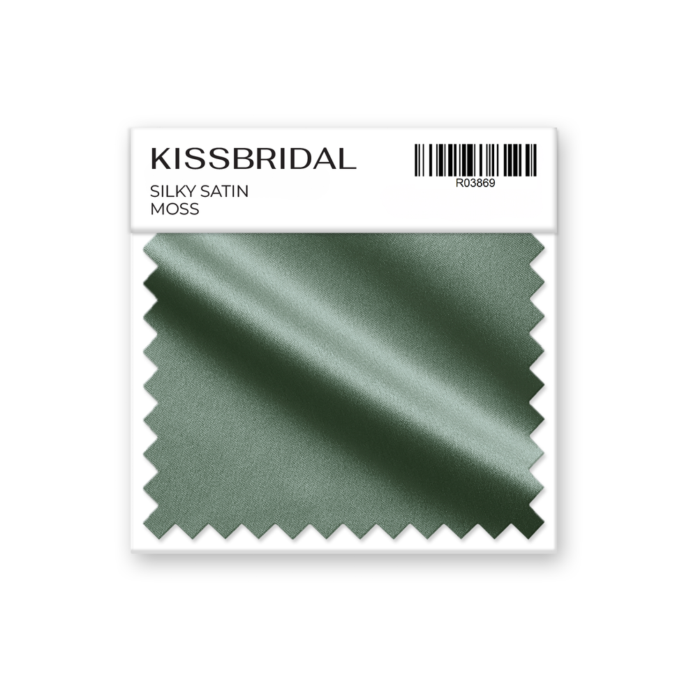 Moss Silky Satin Swatch
