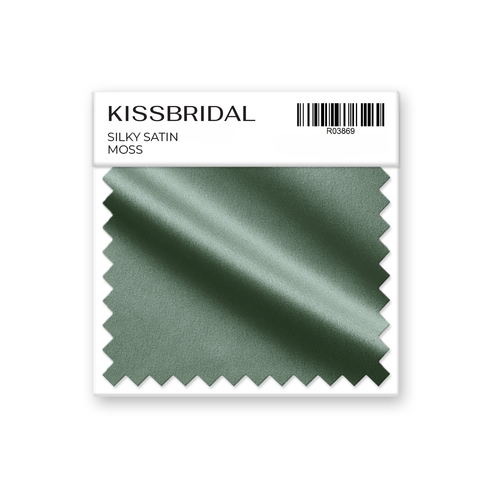 Moss Silky Satin Swatch