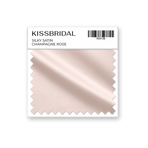 Champagne Rose Silky Satin Swatch