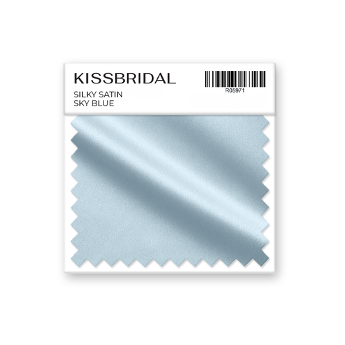Sky Blue Silky Satin Swatch