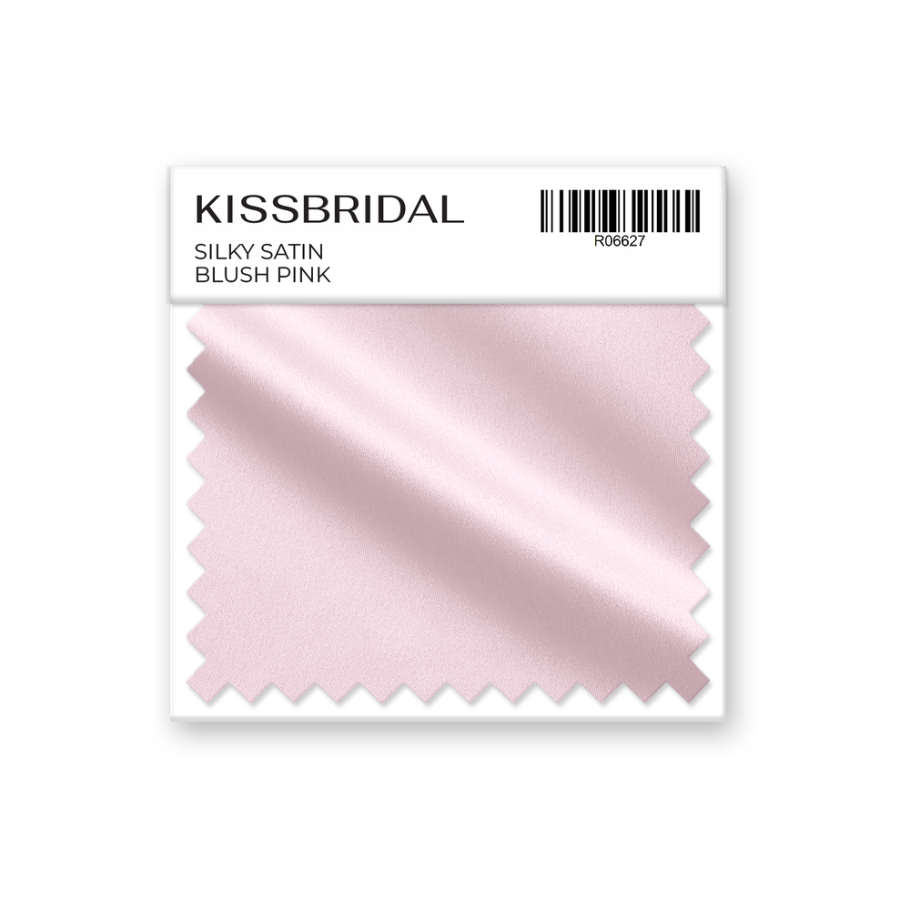 Blush Pink Silky Satin Swatch