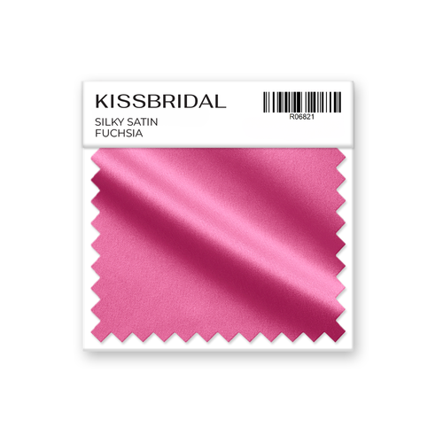 Fuchsia Silky Satin Swatch